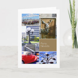 Reno stad, Nevada, foto-collage Kaart