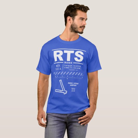 Reno Stead Airport RTS T-shirt (Voorkant volledig)
