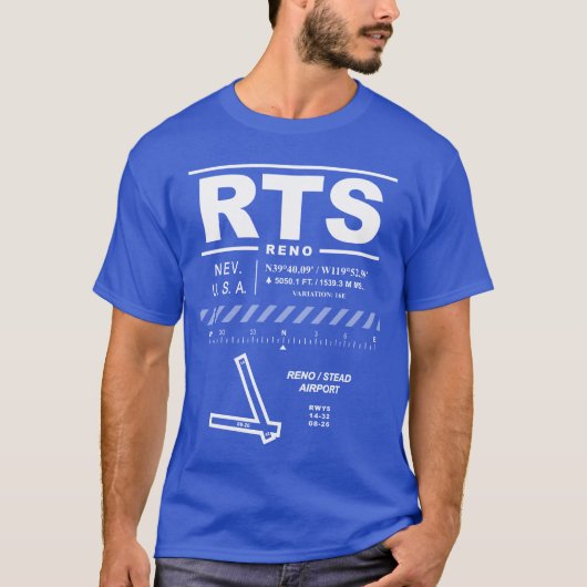 Reno Stead Airport RTS T-shirt (Voorkant)