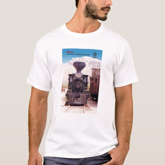 Reno t-shirt van Virginia en Truckee Railroad (Voorkant)