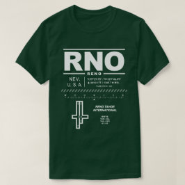 Reno Tahoe International Airport RNO T-shirt