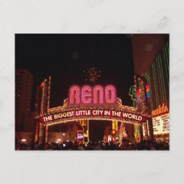 Reno The Biggest Little City in the World Bord Briefkaart