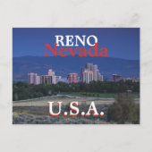 Reno U.S.A. Briefkaart (Voorkant)