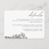 Reno Wedding Hotel Kamer Blok Details Klein Informatiekaartje (Voorkant)