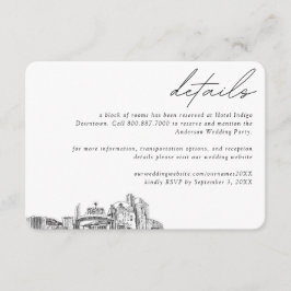 Reno Wedding Hotel Kamer Blok Details Klein Informatiekaartje