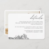 Reno Wedding Hotel Kamer Blok Details Klein Informatiekaartje (Voorkant / Achterkant)