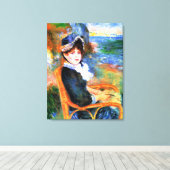 Renoir - Aan de zeekust Canvas Afdruk (Insitu (Houten vloer))