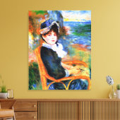 Renoir - Aan de zeekust Canvas Afdruk (Insitu (Woonkamer))