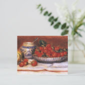 Renoir: Aardbeien Briefkaart (Staand voorkant)