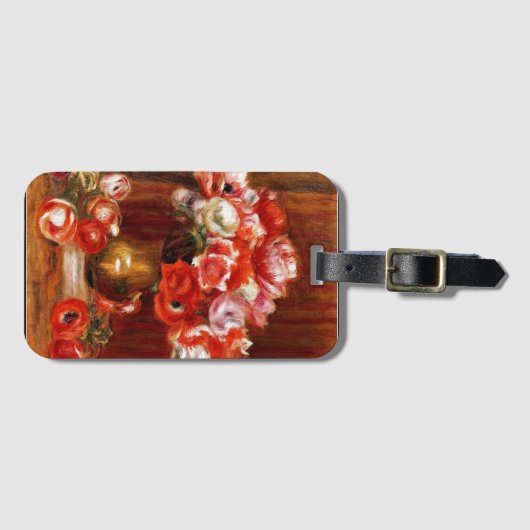 Renoir - Anemones, 1909 Bagagelabel (Voorkant (horizontaal))