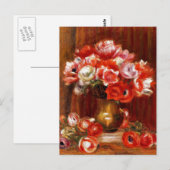 Renoir - Anemones, 1909 Briefkaart (Voorkant / Achterkant)