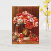Renoir - Anemones, 1909 Kaart (Gele Bloem)
