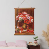 Renoir - Anemones, beroemd schilderij Hangend Wandkleed (Slaapkamer)