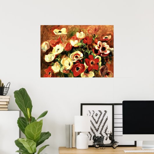 Renoir - Anemoon takje Poster (Thuiskantoor)