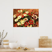 Renoir - Anemoon takje Poster (Keuken)