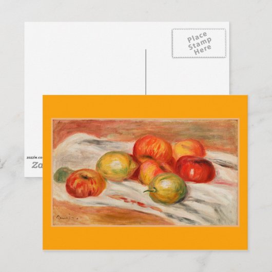 Renoir - Appelen, Sinaasappels en luiers Briefkaart (Voorkant / Achterkant)