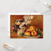 Renoir - appels en bloemen kaart (Voorkant / Achterkant in situ)