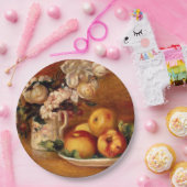 Renoir - appels en bloemen papieren bordje (Feest)