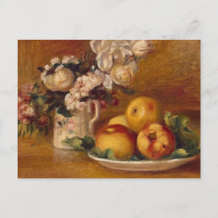 Renoir Apples and Flowers Briefkaart