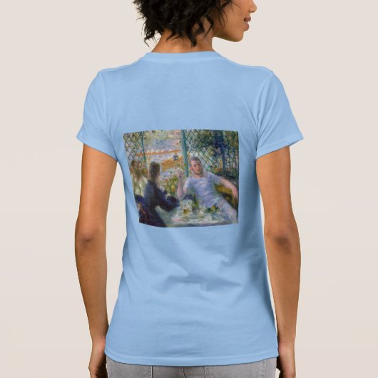 Renoir  Art - Lunch in Restaurant Fournaise T-shirt (Achterkant)