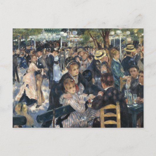 Renoir: Bal du Moulin de la Galette briefkaart (Voorkant)