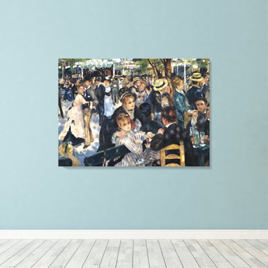 Renoir - Bal du Moulin de la Galette Canvas Afdruk (Insitu (Houten vloer))