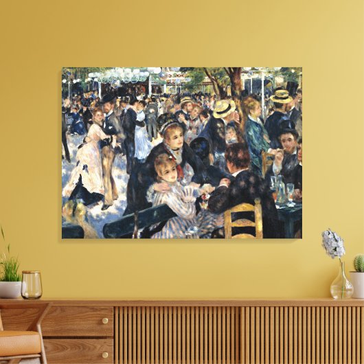 Renoir - Bal du Moulin de la Galette Canvas Afdruk (Insitu (Woonkamer))