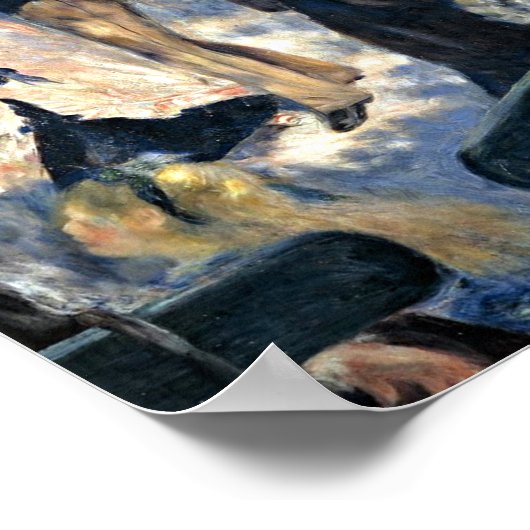 Renoir - Bal du Moulin de la Galette Poster (Hoek)