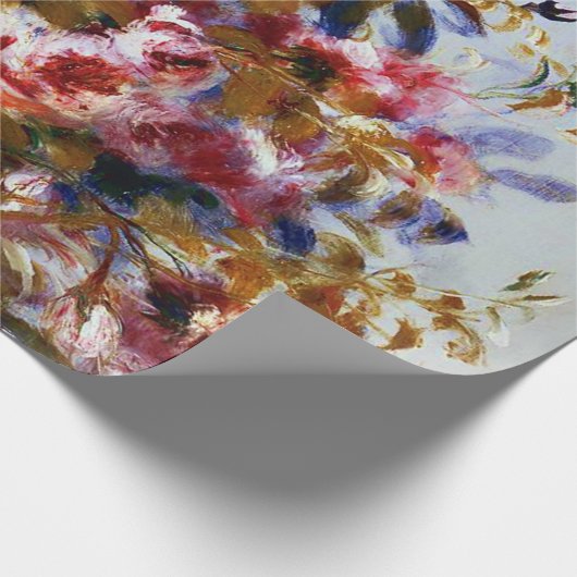 Renoir Beauful Rose Bouquet Cadeaupapier (Hoek)
