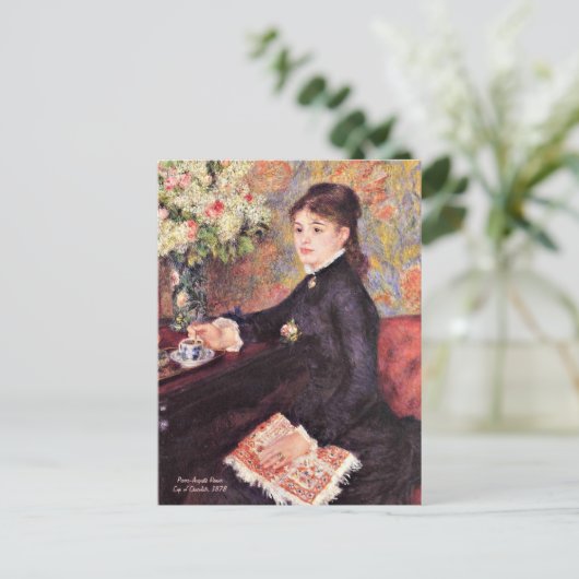 Renoir - Beker van Chocolade, 1878 Briefkaart (Staand voorkant)