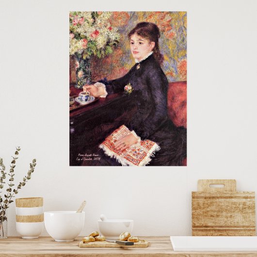 Renoir - Beker van Chocolade, 1878 Poster (Keuken)