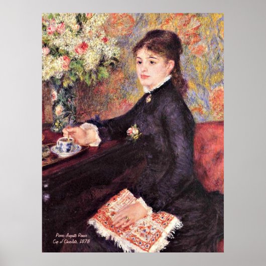 Renoir - Beker van Chocolade, 1878 Poster (Voorkant)