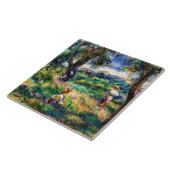 Renoir - Blau landschap Tegeltje (Zijkant)