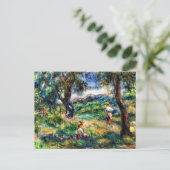 Renoir - Blauw landschap Briefkaart (Staand voorkant)