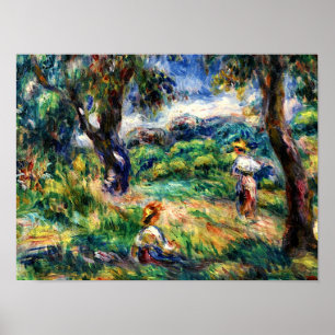 Renoir - Blauw landschap Poster