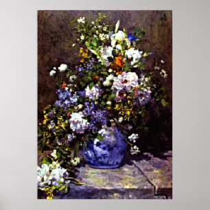 Renoir - Blauwe Vaas Poster