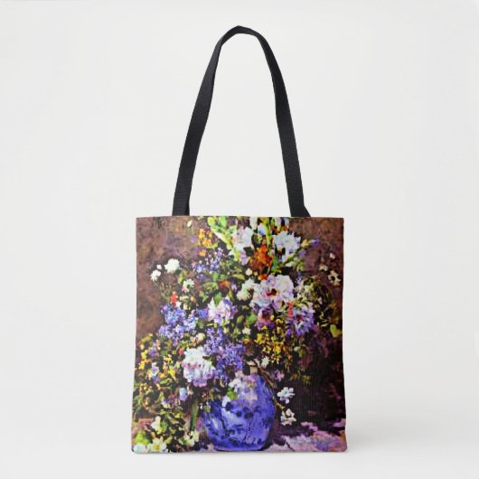 Renoir - Blauwe Vaas Tote Bag (Voorkant)