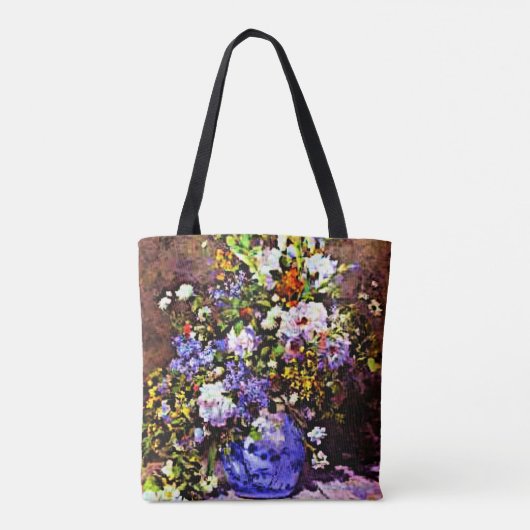 Renoir - Blauwe Vaas Tote Bag (Achterkant)