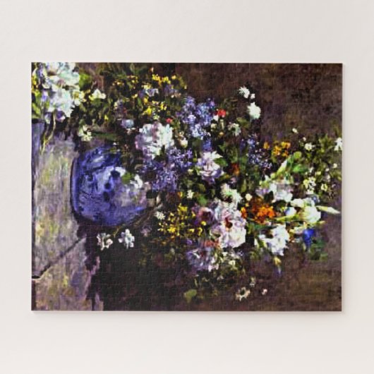 Renoir - Blue Vase Legpuzzel (Horizontaal)
