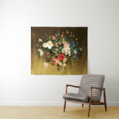 Renoir - Boeket Bloemen, 1858 schilderij Wandkleed (In Situ (horizontaal))