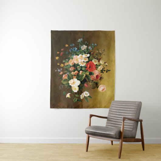 Renoir - Boeket Bloemen, 1858 schilderij Wandkleed (In situ)