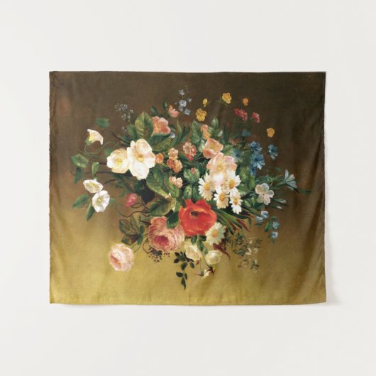 Renoir - Boeket Bloemen, 1858 schilderij Wandkleed (Voorkant (horizontaal))