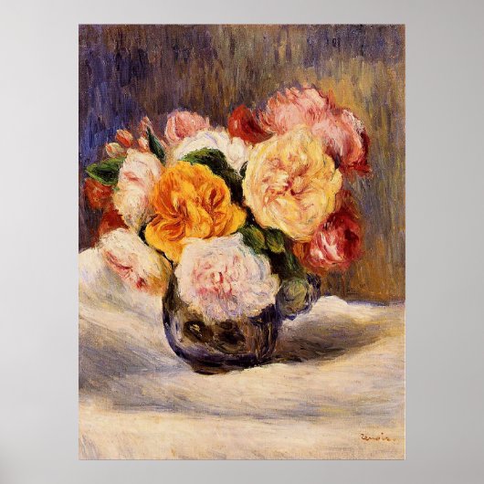 Renoir - Boeket Rozen Poster (Voorkant)
