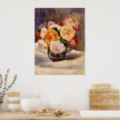 Renoir - Boeket Rozen Poster (Keuken)