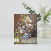 Renoir Bouquet Briefkaart van Spring Flowers (Staand voorkant)