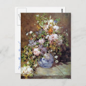 Renoir Bouquet Briefkaart van Spring Flowers (Voorkant / Achterkant)