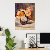 Renoir - Bouquet of Roses Poster (Thuiskantoor)