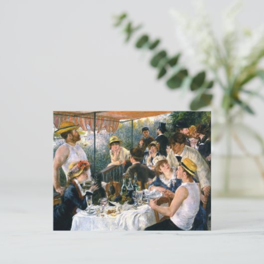 Renoir, Briefkaart "Luncheon of the Boating Party" (Staand voorkant)
