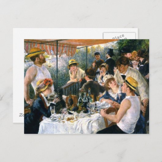 Renoir, Briefkaart "Luncheon of the Boating Party" (Voorkant / Achterkant)