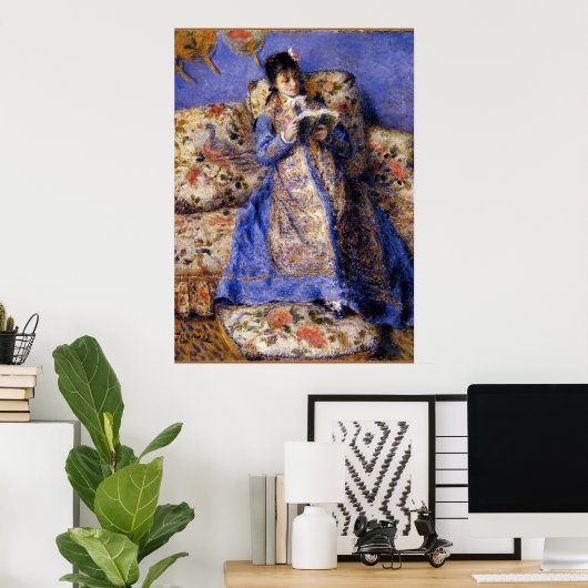 Renoir - Camille Monet Reading Poster (Thuiskantoor)
